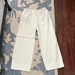 GAP White Linen Trousers